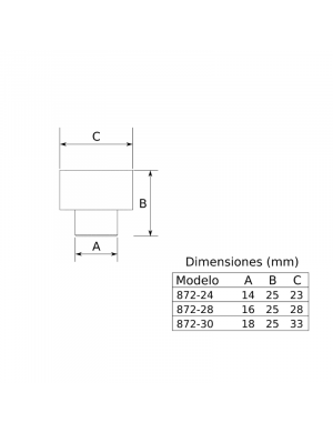 I.GALLEGAS POMO 872 OVALADO 33MM INOX. P.MATE