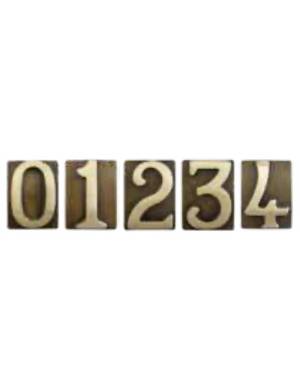 BTV OLD BRASS NUMBERS